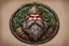 Placeholder: d&d style top down token of a dwarf druid