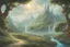 Placeholder: Fantasy landscape airy