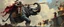 Placeholder: catapult on elephants back, knights and lances tournament, horses hit hard, oil and airbrush, epic fantasy illustration, black giant on vampire rhino with steel gauntlets, scared knights jumping into water, people climbing falling ladders on the castle walls, arbalests with fire and catapults