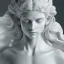 Placeholder: Greek white marble stature, full body, full of details realistic, beautiful girl, hight definition, 8k, symmetric face, perfect eyes