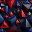 Placeholder: Hyper Realistic Geometrical-Shapes [Navy-Blue & Red Rustic Black Background].