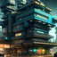 Placeholder: cyberpunk retro futuristic construction crain for comics