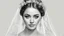 Placeholder: white background, bride, black and white pencil drawing, 3d, 64k, high resolution, high detail, computer graphics, hyperrealism, f/16, 1/300 sec. digital painting, double exposure,