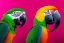 Placeholder: photorealistic, 85mm photo, studio lighting, parrot, by lisa frank, polychromatic colors, thick, rose quartz, dark background