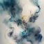 Placeholder: Create an artwork where wisps of smoke gracefully intertwine, forming organic patterns that traverse the canvas, watercolour sketch