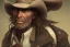 Placeholder: old RUGED cowboy face mountain