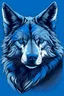 Placeholder: Nakresli vlka modrýho