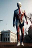 Placeholder: Ultra realistic image, joe biden zombie, zombie performance, suit, skull, blood, torn arm, night, walking twisted, waist up view, thriller style, dark ambient, highly detailed, White House background, concept art, unreal engine 5, god rays, ray tracing, RTX, focal lighting, ultra detail, volumetric lighting, 3d, finely drawn, high definition, high resolution.