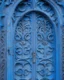 Placeholder: photo of a blue gothic gate,intricate details