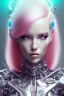 Placeholder: cyborg, pink hair, sexy, perfekt, real, dream