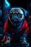 Placeholder: pug in a mega cool iron super blue + Red suit with on his arms and shoulders, hdr, (intricate details, hyperdetailed:1.16), piercing look, cinematic, intense, cinematic composition, cinematic lighting, color grading, focused, (dark background:1.1)