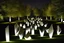 Placeholder: a surreal glittering sculpture garden at night by sculptor "Lygia Pape",by artist "Lygia Clark"