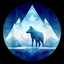 Placeholder: Ice wolf landscape