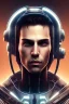 Placeholder: cyberpunk, head, men, portrai