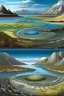 Placeholder: earths cambrian periode lanscapes