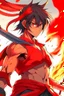 Placeholder: The same photo anime but with a katana red sword