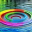 Placeholder: a colourful water circle