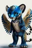 Placeholder: A cute jaguar and and has wing animation and wears Blue Jeans .