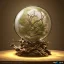 Placeholder: a gorgeous, stunning table lamp made of twisted, gnarled wood with illuminated globe of light hanging off one branch, biosphere, 8k resolution, high-quality, fine-detail, photorealistic, intricate, digital art, detailed matte, volumetric lighting, illustration, 3D octane render, brian froud, howard lyon, selina french, anna dittmann, annie stokes, lisa parker, greg rutowski, George Grie, Ben Goossens, Igor Morski