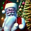 Placeholder:  octane render, 8k, high detail, Santa , portrait, jolly, happy, laughing