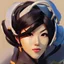 Placeholder: greg manchess portrait painting of 草 薙 素 子 as overwatch character, medium shot, asymmetrical, profile picture, organic painting, sunny day, matte painting, bold shapes, hard edges, street art, trending on artstation, by huang guangjian and gil elvgren and sachin teng