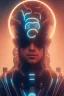 Placeholder: cyberpunk, head, men, portrai, tron