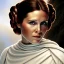 Placeholder: extremely detailed 8k hyperspace wallpaper,complete and photo realistic detailed head to waist stunning photo realistic portrait of carrie fisher as Princess Leia in star wars with photo realistic fine and simple hairstyle, brown eyes, professional majestic photo realistic painting by Ed Blinkey, Atey Ghailan, by Jeremy Mann, Greg Manchess, Antonio Moro, trending on ArtStation, Intricate, High Detail, Sharp focus, dramatic, by greg rutkowski, realism, beautiful and detailed lighting,