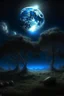 Placeholder: When the night embraces the moon and the moon illuminates the sky the cover of a song Photorealistic