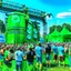 Placeholder: green energy in a music festival