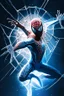 Placeholder: spiderman throwing spiderweb from his movie poster 3d effect, frozen in time, mesmerizing pose, 3d effect, Ethereal atmosphere, transcending boundaries, immersive experience, cinematic world, Captivating, Intricate design, propelling spiderweb, animated artistry