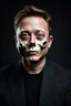Placeholder: Portrait of Elon musk, skeleton face