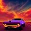 Placeholder: art deco, cyberpunk, neon muscle car, desert road, sunset, full colour, hd,