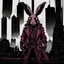 Placeholder: rabbit in the style of cyberpunk that is a necromancer