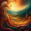 Placeholder: Magic Landscape. woman