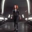 Placeholder: retro sci-fi portrait image from 1960, supermarket parking explosion, fire, classic black widow, young Scarlett Johansson, classic tight lycra suit, soft color, highly detailed, unreal engine 5, ray tracing, RTX, lumen lighting, ultra detail, volumetric lighting, 3d, finely drawn, high definition, high resolution.