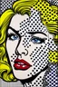 Placeholder: 8 8 in the style of roy lichtenstein