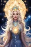 Placeholder: звездная жрица свет звезды женщина ,блондинка красивые кристаллы любовь космос