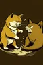 Placeholder: Doge fighting kat