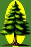 Placeholder: stylized pine tree, vector clipart