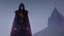 Placeholder: The hooded sorcerer in the castle tower