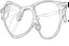 Placeholder: Glasses coloring page