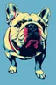 Placeholder: bulldog in the style of warhol