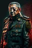 Placeholder: Susilo bambang Yudhoyono former president of Republic Indonesia in militiary cyberpunk style