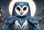 Placeholder: Symbiote in 8k solo leveling shadow drawing,barn owl , blue lights, sky , intricate details, highly detailed, high details, detailed portrait, masterpiece,ultra detailed, ultra quality