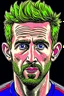 Placeholder: Craig Dawson British soccer player cartoon 2d