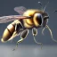 Placeholder: depth of field, cyborg bee, macro lens