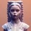 Placeholder: White Statue Jenna Ortega, Wednesday Addams, Rome style sculpture, full body, fresco background, hyper realistic, 8k,