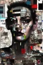 Placeholder: Ultra detailed medium portrait painting of anxiety , torn up collage of clippings, broken circuitry background, matrix effects, punk visual art, punk art aesthetic, graffiti art, pop surrealism, collage art, cluttered paint glitches