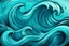 Placeholder: a background of surf waves with black linework, blue teal tones, surf culture, kawaii cute, soft edge