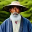 Placeholder: Portrait of OLd japanese Fishermen, wearing bucket hat, long beard, by Van Gogh 8k